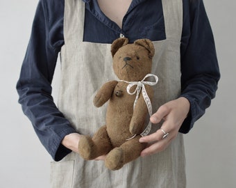 Stoff Baumwolle Teddy Bär weiß braun rot grün Kinderstoff Dekostoff Kleiderstoff
