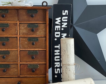 R A R !! Ur-Altes schönes XL Vintage Gewürzschrank - Küchen Kästchen - Schränkchen - Holz Regal mit Schubladen | Deko | Germany ±1900