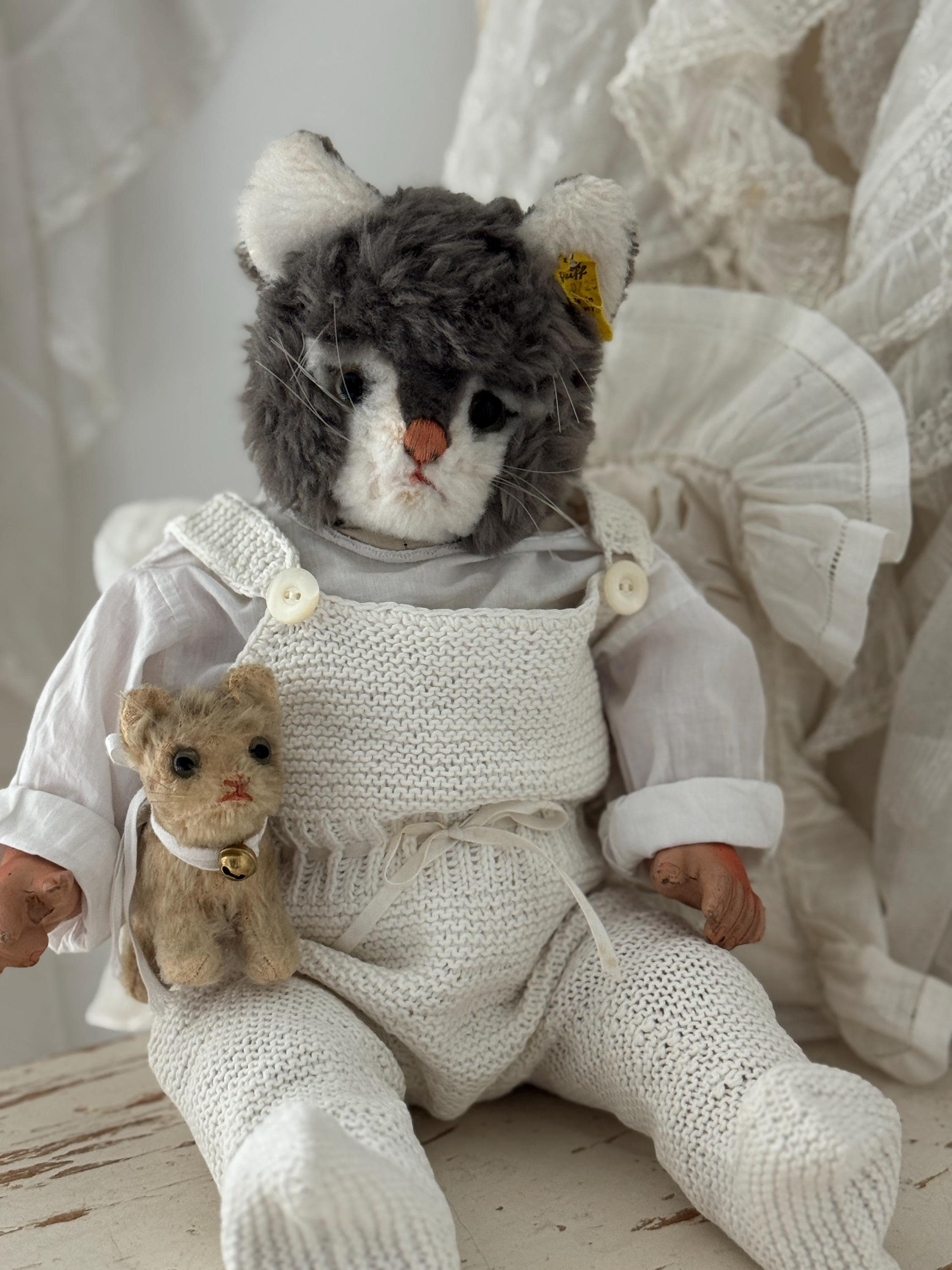 Grand Chat Steiff 122323 - 74 Cm - Excellent état (occasion)