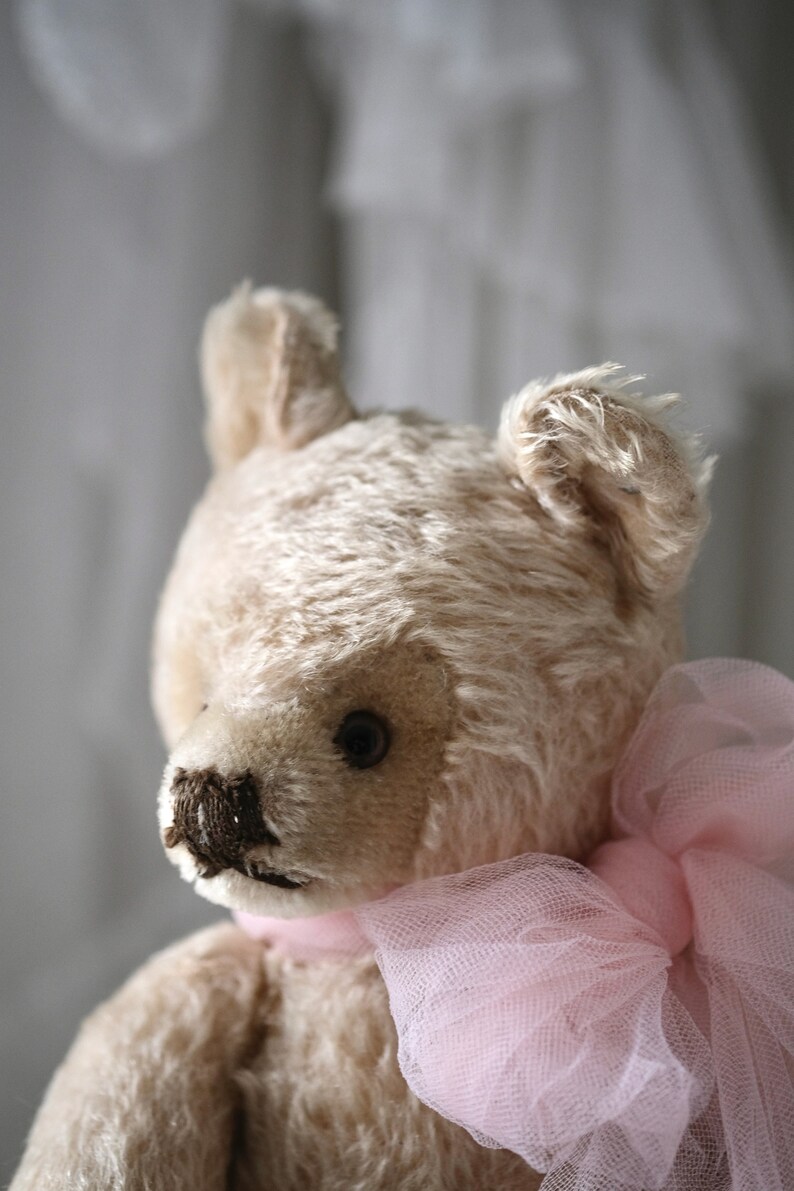 ADOPT ME Lovely very old Mohair Toy Teddy Bear with Glass Etsy