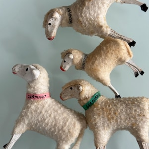 英国購入: 19世紀後半 英国アンティーク 羊のプルトイ 木彫 店舗什器 Antique putz sheep - Etsy 日本