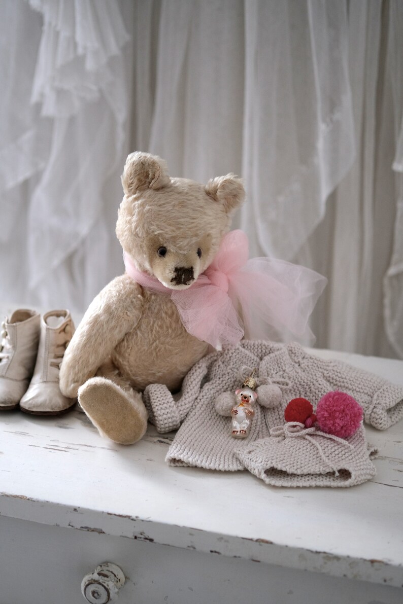 ADOPT ME Lovely very old Mohair Toy Teddy Bear with Glass Etsy