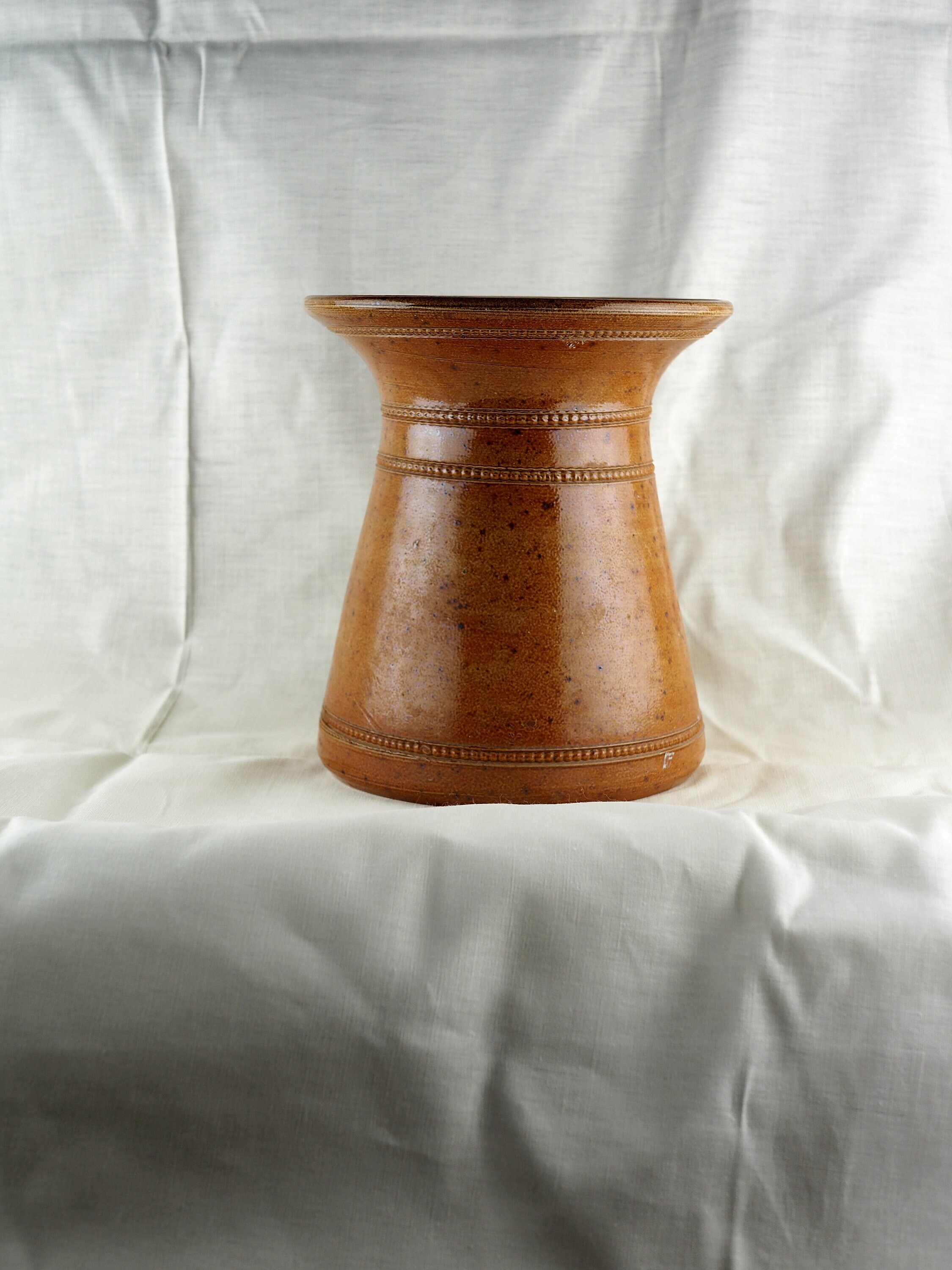 Grand Vase Évasé en Grès Vernissé - Du Bonny Années 40/60