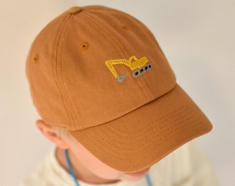 Construction Truck Baseball Cap | Toddler Construction hat | Kids Construction hat | Excavator baseball cap | kids baseball cap | toddler