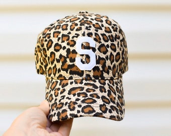 Kids & Adults Leopard Letter Hat -- Childs hat