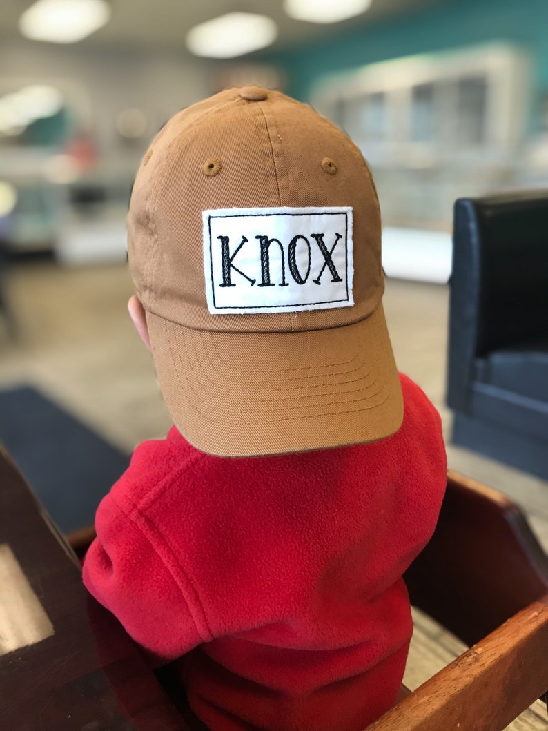 Toddler Youth Name Hat Knox Font