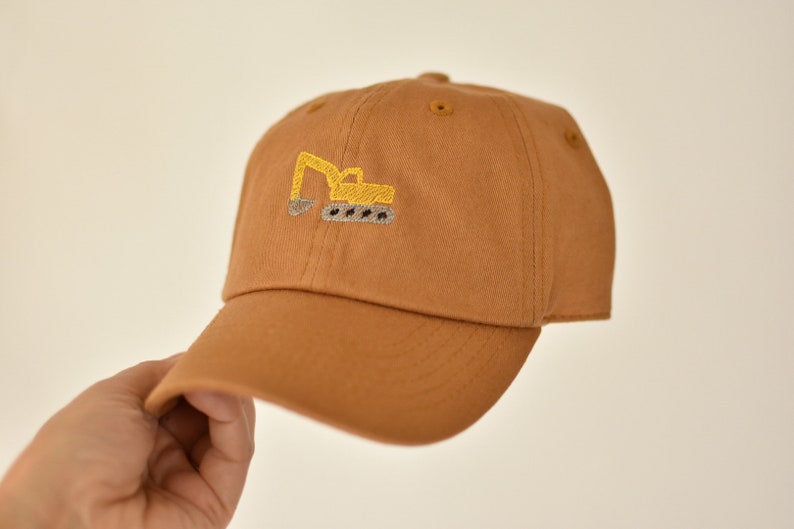 Construction Truck Baseball Cap Toddler Construction hat Kids Construction hat Excavator baseball cap kids baseball cap toddler image 4