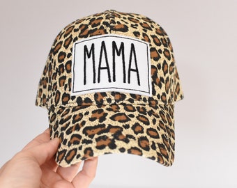 Leopard MAMA hat/ women’s hat