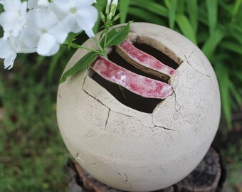 Vase für kunterbunte Wiesensträuße oder einen einzelnen Stengel, Blumenvase, Strauß, Blumenstrauß