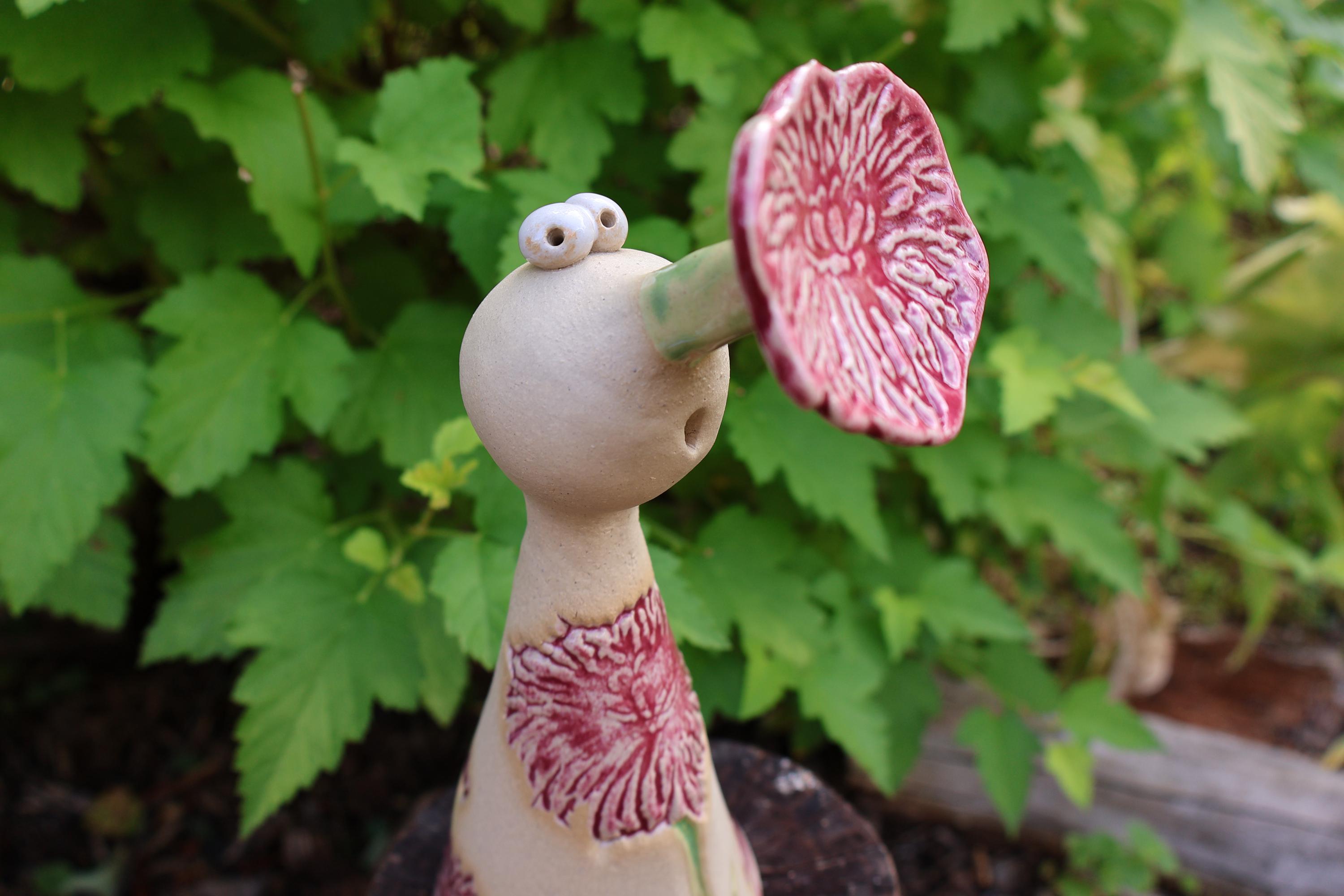 CUVZORA Gartenfigur Waldgeist – Wetterfeste 2D Harz Deko Für Draußen, Elf Für Hof Und Teich (A)