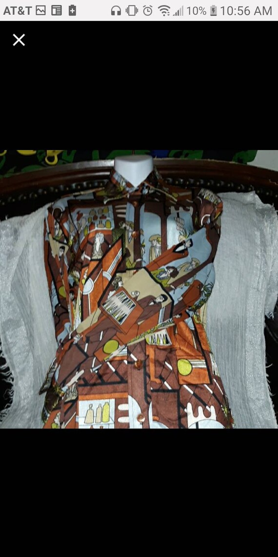 Vintage Wolf Brothers Disco Dress Shirt