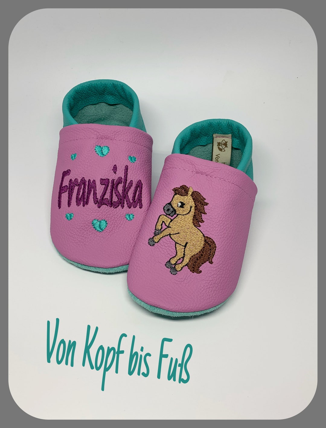 Leather Punch Horse With Name Etsy