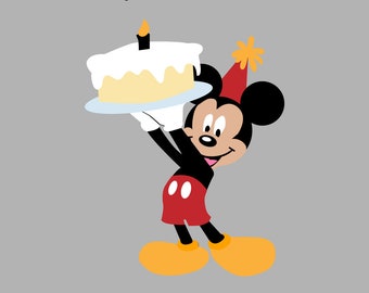 Mickey Mouse SVG - Cumpleaños de Mickey Mouse SVG