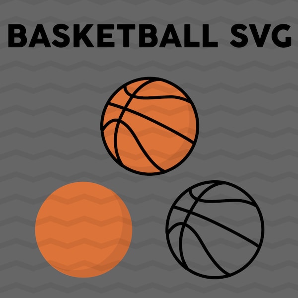 Basketball SVG - Basketball SVG for Cricut, Silhouette, Laser Cutter, etc.