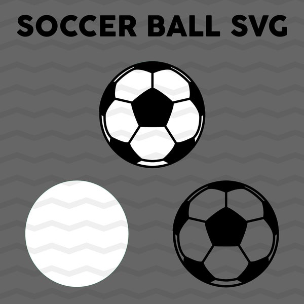 Soccer Ball SVG - Soccer SVG for Cricut, Silhouette, Laser Cutter, etc.