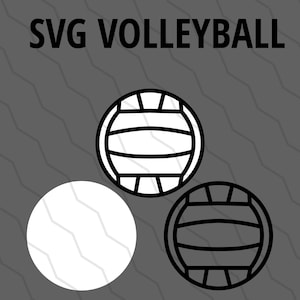 Volleyball SVG & DXF - Volleyball SVG for Cricut, Silhouette, Laser Cutter, etc.
