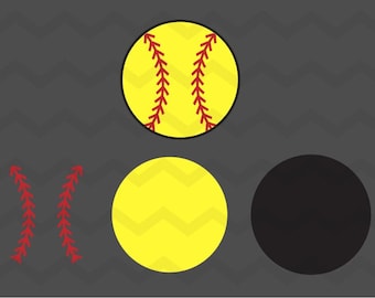 Softball SVG - Softball SVG for Cricut, Silhouette, Laser Cutter, etc.