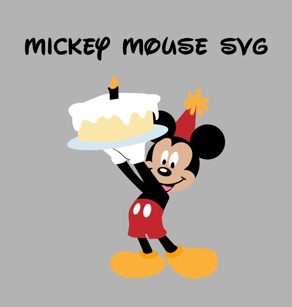 Mickey Mouse SVG Mickey Mouse Birthday SVG - Etsy