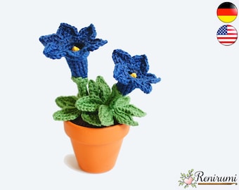 Crochet pattern gentian • Renirumi