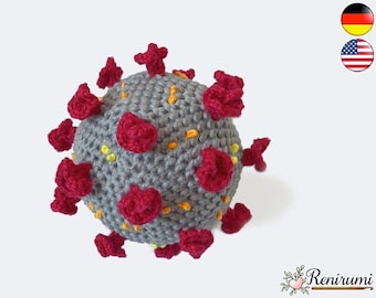 Crochet pattern corona virus • Renirumi