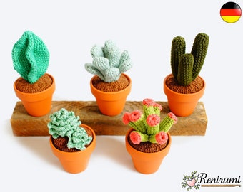 Crochet Pattern Cactus Cacti • Renirumi