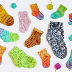 Crochet pattern socks for the whole family • Renirumi