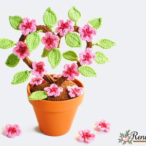 かぎ針編み模様 桜・れにるみ