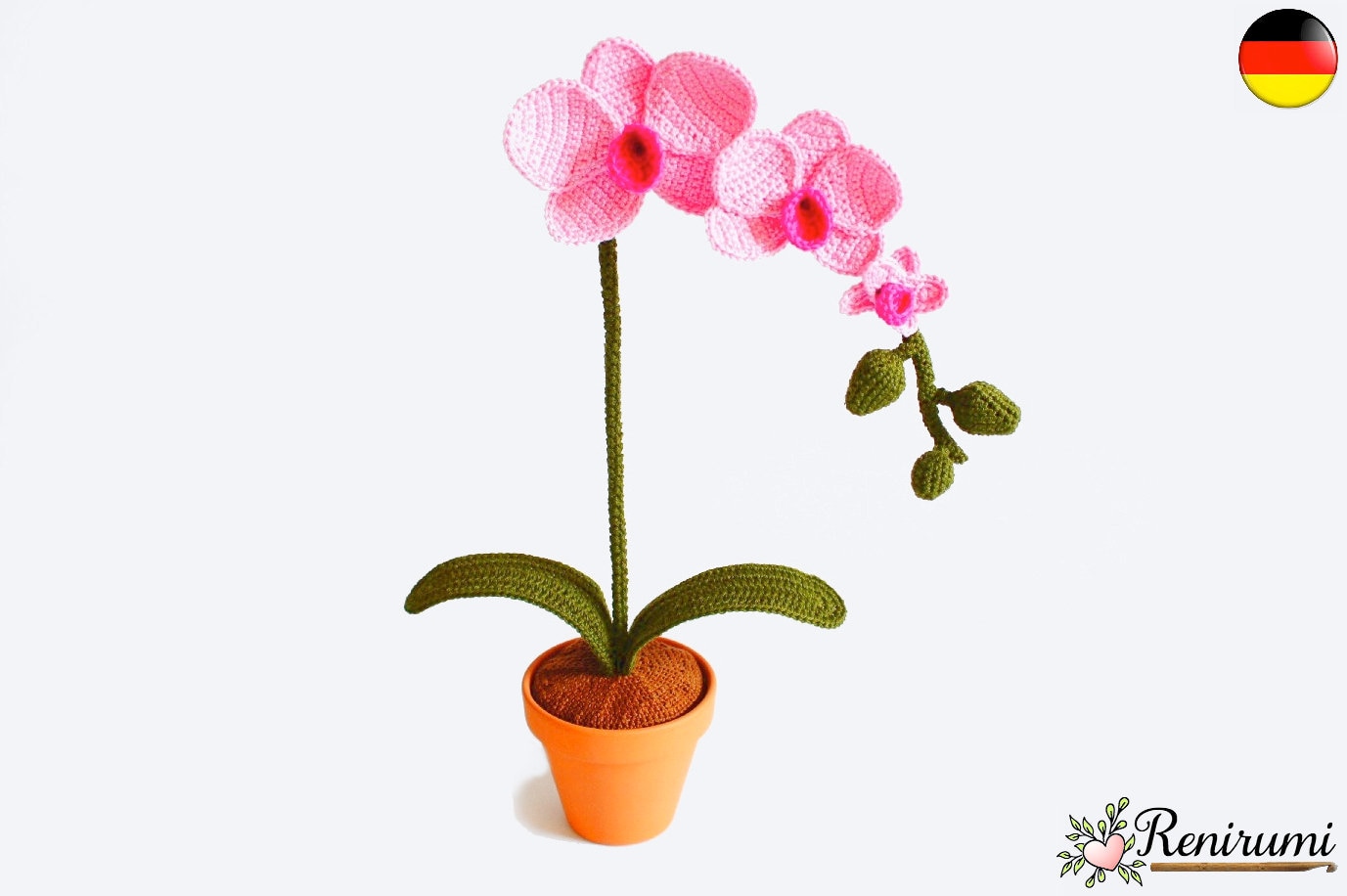 Crochet pattern Orchid • Renirumi