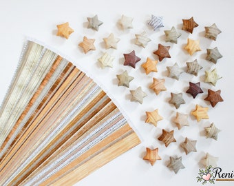 DIY 100 • Holz • Lucky Stars Origami Papierstreifen - Papiersterne