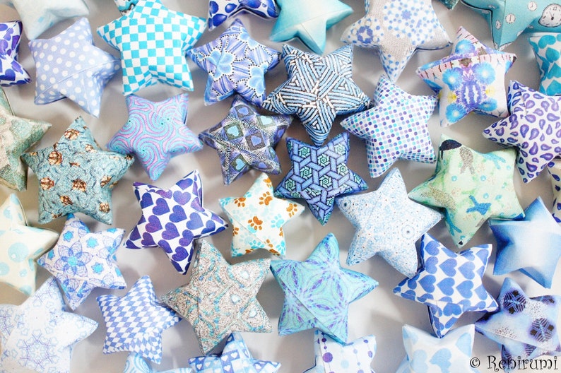 DIY 100 Blue Lucky Stars Origami Paper Strips Paper Stars image 4