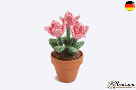 Häkelanleitung Tulpe Renirumi