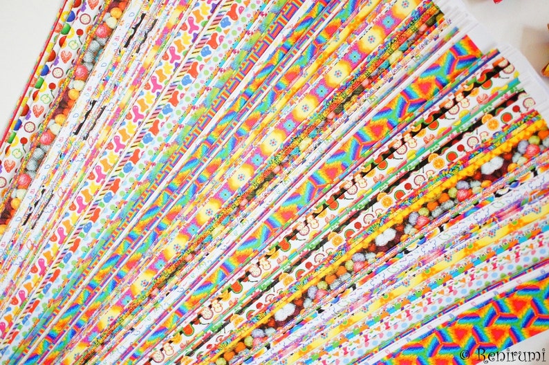 DIY 100 Rainbow Lucky Stars Origami Paper Strips Paper Stars image 3