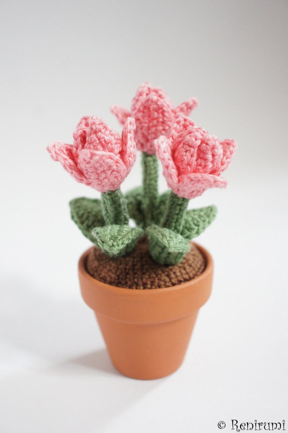 Crochet Tulip Flowers - Shop Online on roomtery