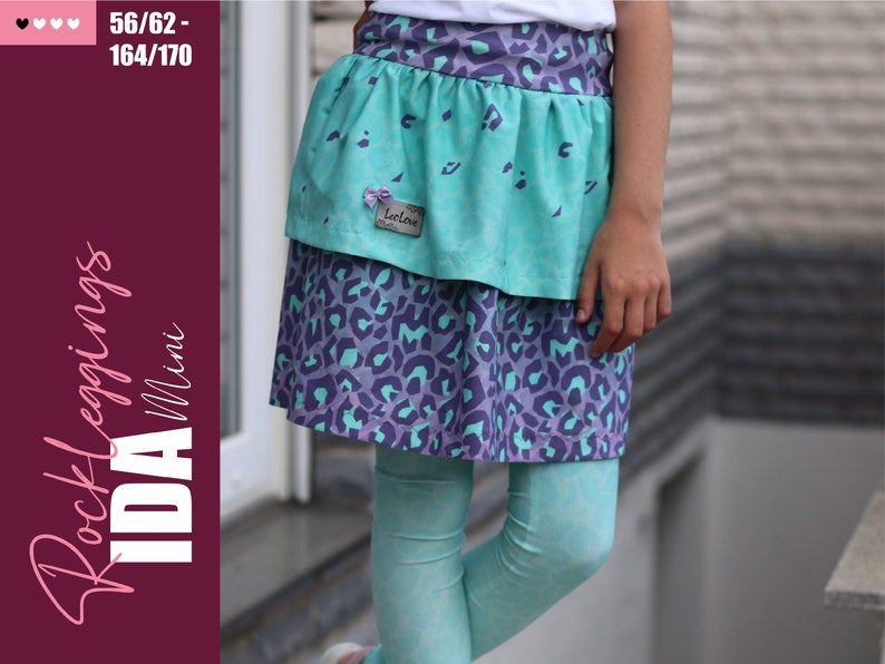 Skirtleggings Ida Mini patterns and sewing instructions image 1