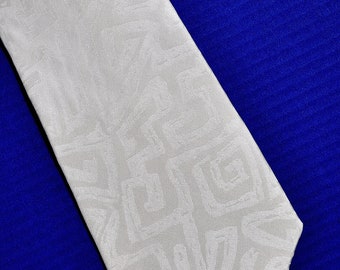 Seiden Krawatte weiß Jacquard-Seide 16 Wini Hochzeit