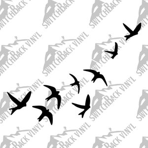 Zwerm vogels SVG, vogels SVG, natuur SVG, zwerm vogels gesneden bestand, Cricut gesneden ontwerp, silhouet snijden ontwerp, instant digitale download