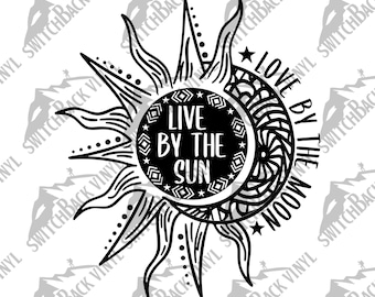 Sun and Moon SVG, Celestial Cricut Design (Digital Download)