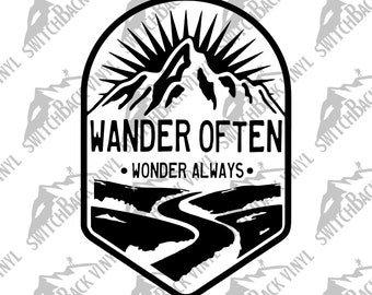 Wander Often SVG, Design per avventure escursionistiche (Download digitale)