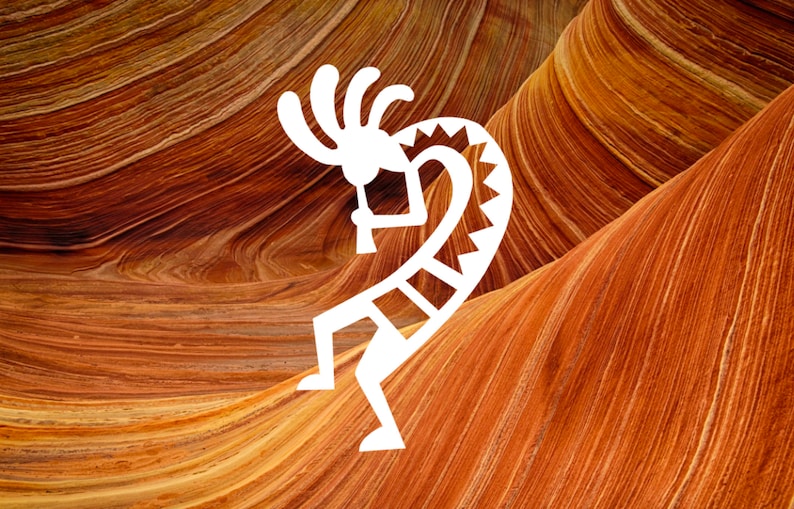 Kokopelli Vinyl Decal – Southwestern Car Window Sticker image 1