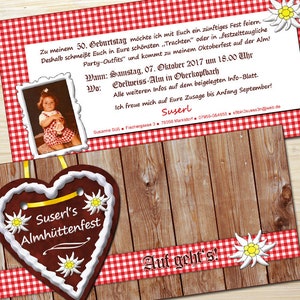 Einladung Geburtstag à la Oktoberfest