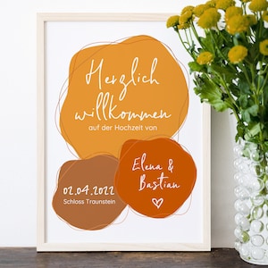 Poster Willkommen zur Hochzeit