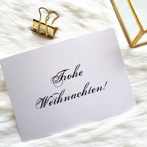 Karte Frohe Weihnachten