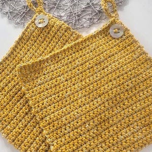 2 pot holders in vintage style - il sole