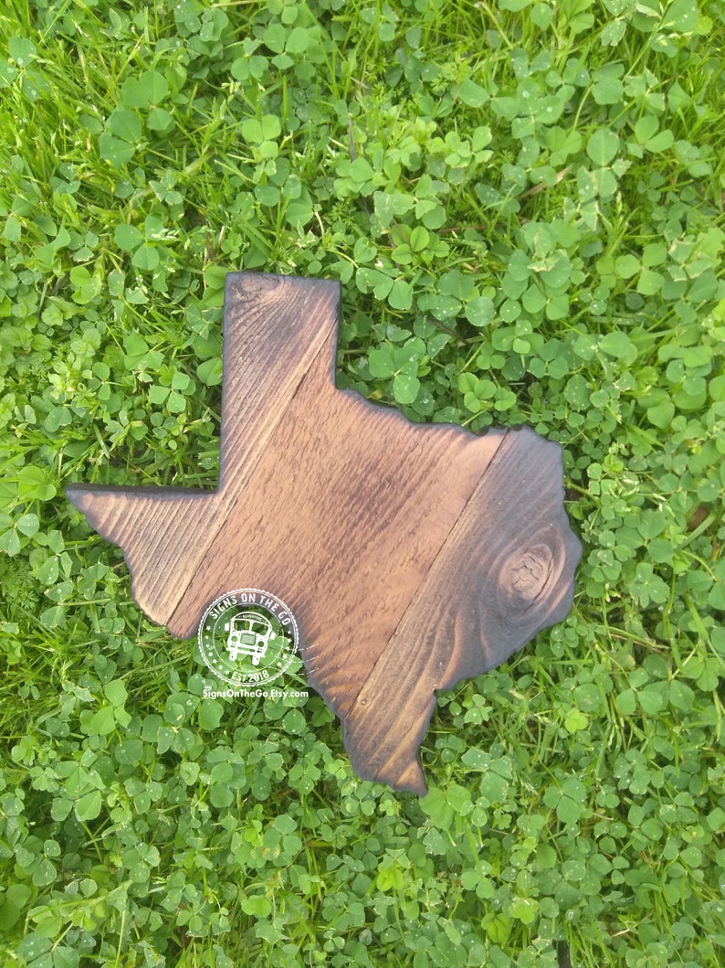 Texas Wood Rustic Sign Reclaimed Texas Wooden Sign State Etsy