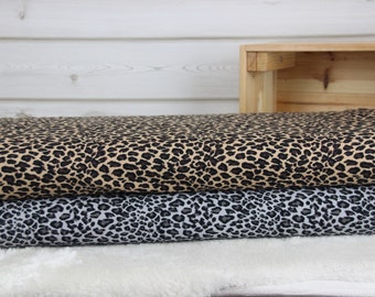 Leopard print cotton jersey from Swafing