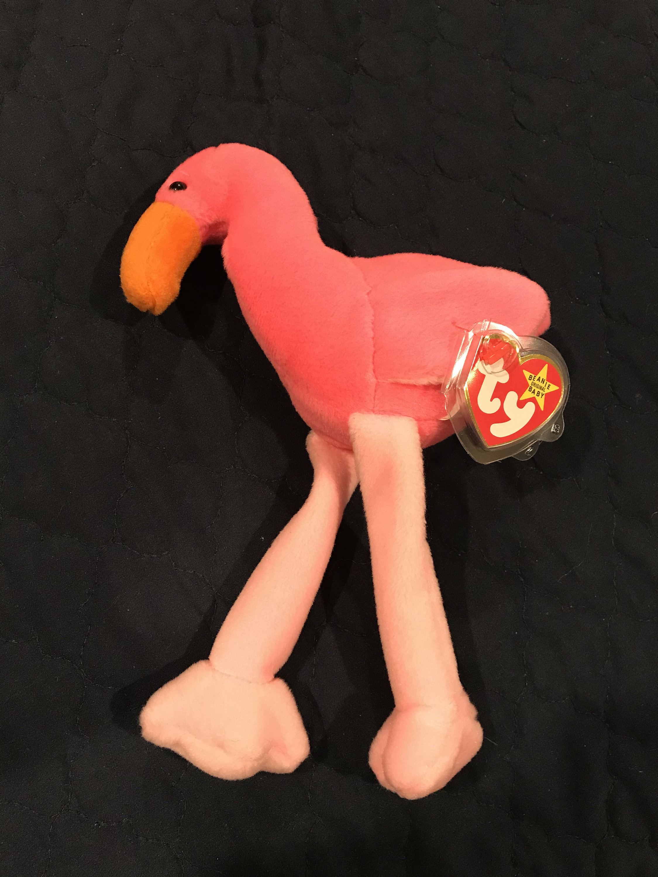 Pinky the Flamingo Beanie Baby With Ear and Tush Tag Errors - Etsy