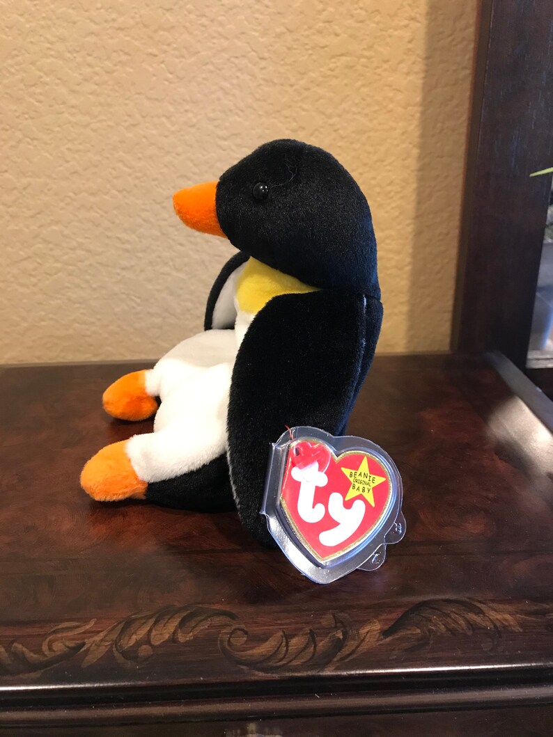Waddle the Penguin Beanie Baby With Ear and Tush Tag Errors - Etsy