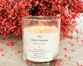 Scented candle mother of the bride