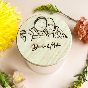 Personalized storage jar with your photo