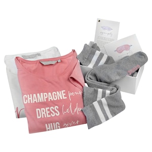 Geschenkbox für Braut und Brautjungfer Pyjama Party